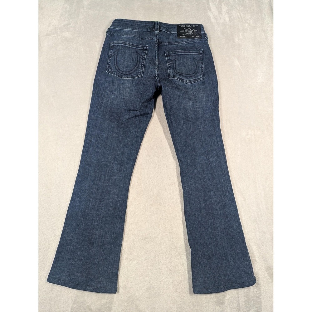 True Religion Jeans Womens 27 Blue Medium Wash Mid Rise Becca Bootcut Stretch